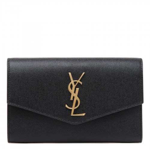 Saint Laurent Uptown black pouch with chain