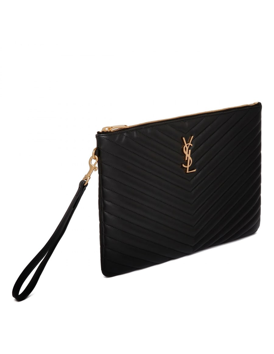 Saint Laurent Cassandre matelassé pouch, view 3