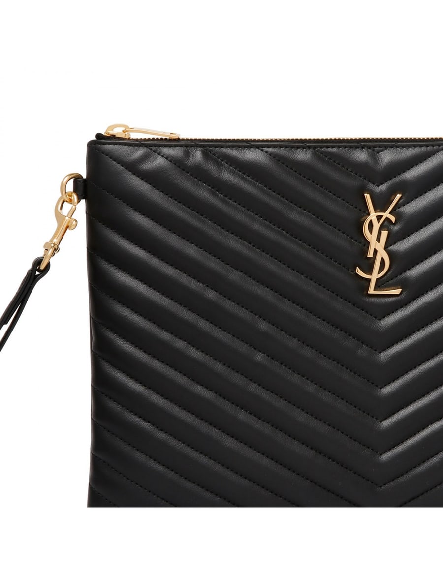 Saint Laurent Cassandre matelassé pouch, view 5