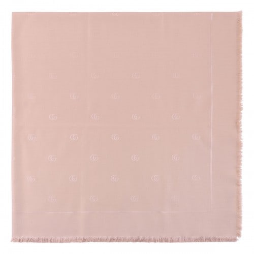 Gucci Double G silk wool shawl
