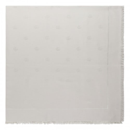 Gucci Double G silk wool shawl