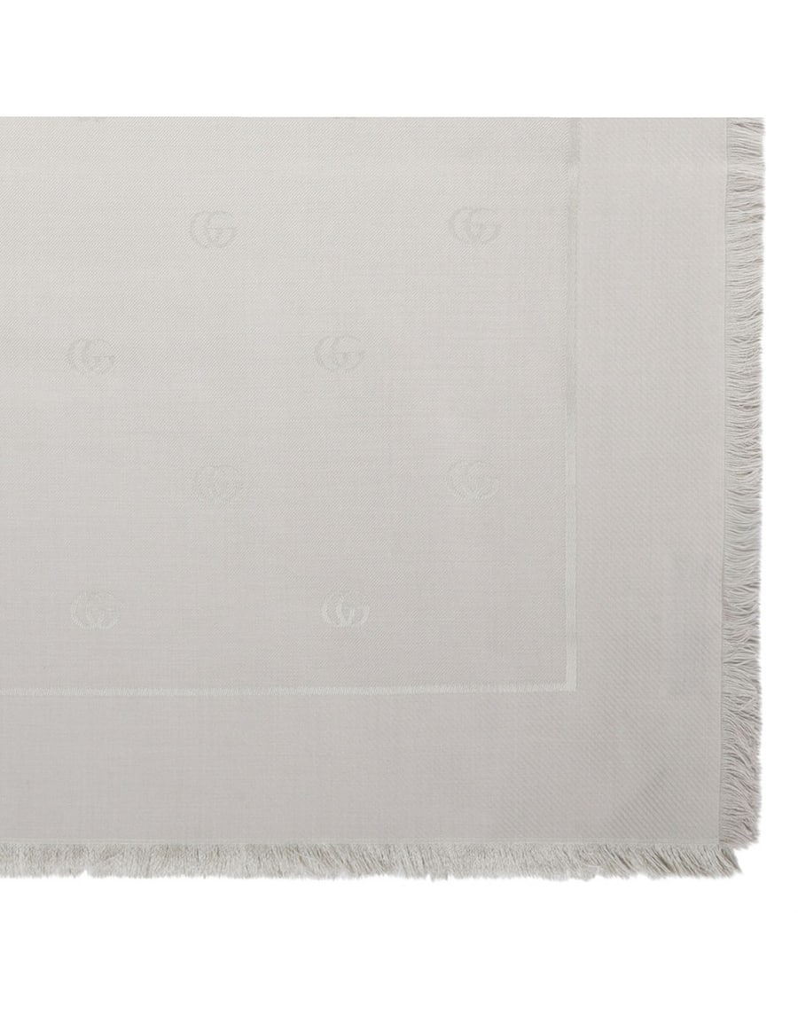 Gucci Double G silk wool shawl, view 3
