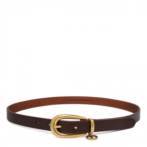 Saint Laurent Cassandre charm thin belt