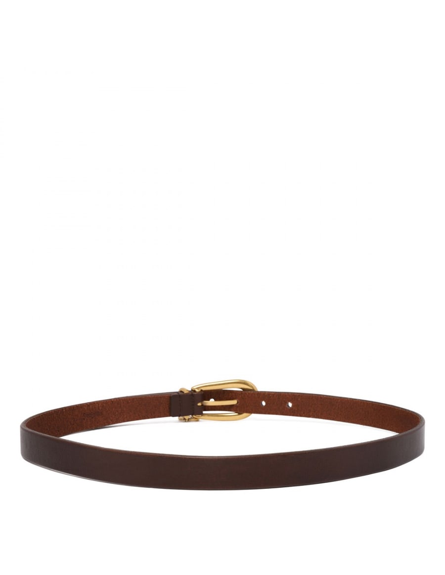 Saint Laurent Cassandre charm thin belt, view 3