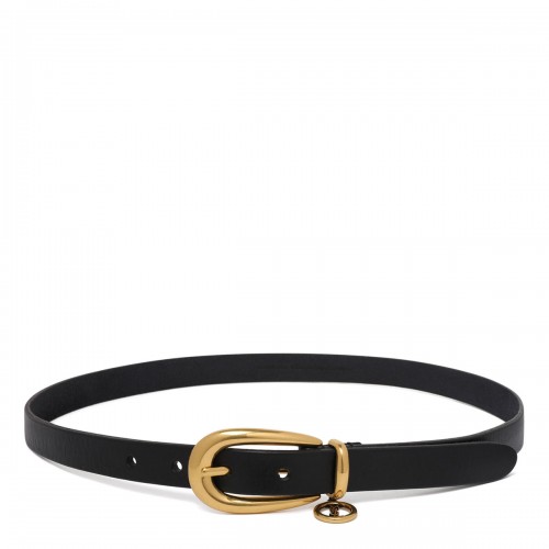 Saint Laurent Cassandre charm thin belt