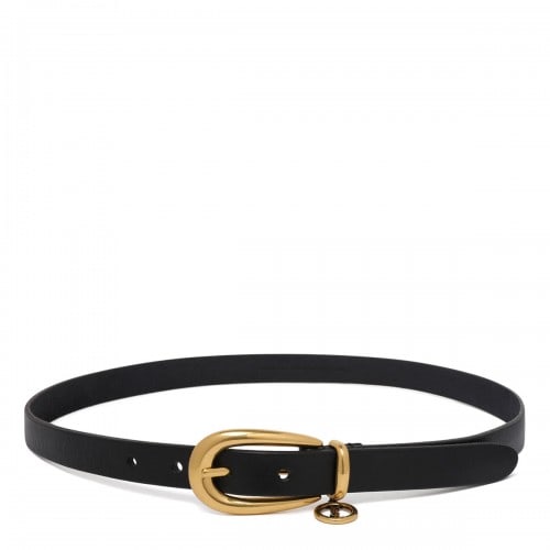 Saint Laurent Cassandre charm thin belt
