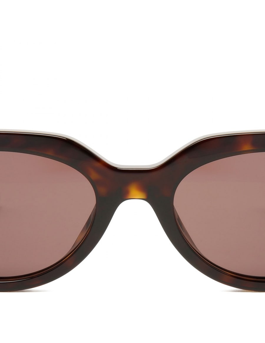 Gucci Brown tortoiseshell oval sunglasses, view 4