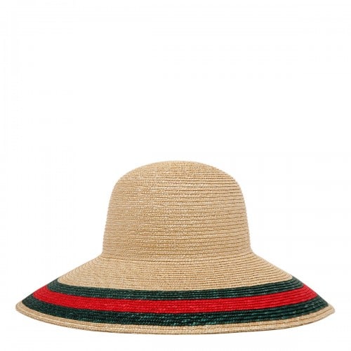 Gucci Straw effect fabric hat