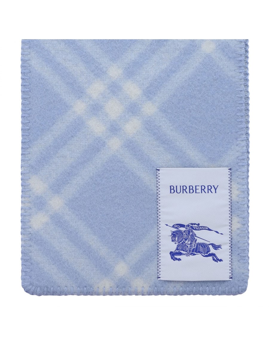 Burberry Check wool scarf, view 3