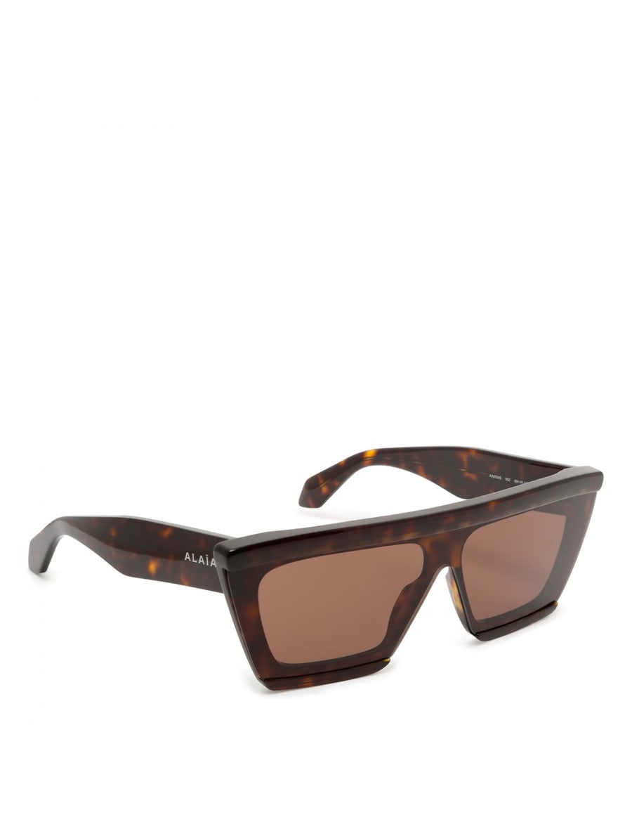 Alaïa Tortoiseshell mask sunglasses, view 3
