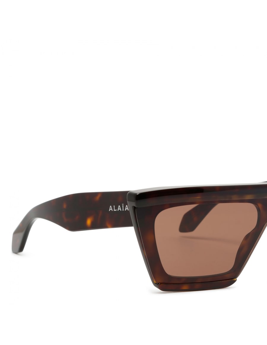 Alaïa Tortoiseshell mask sunglasses, view 5