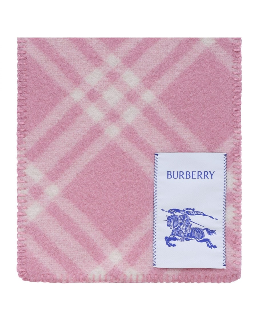 Burberry Check wool scarf, view 3