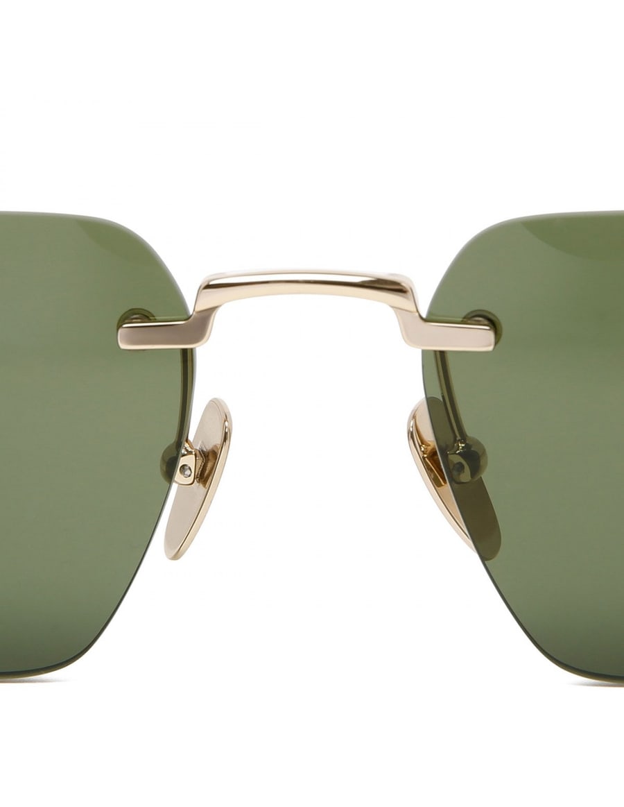 Gucci Frameless rectangular sunglasses, view 4