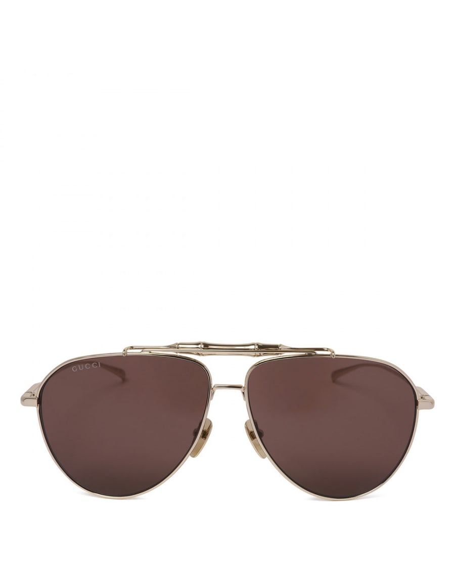 Gucci Pilot metal sunglasses, view 2
