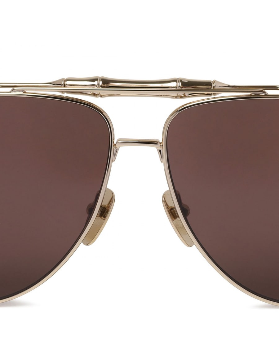 Gucci Pilot metal sunglasses, view 4
