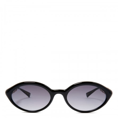 Gucci Black oval-frame sunglasses