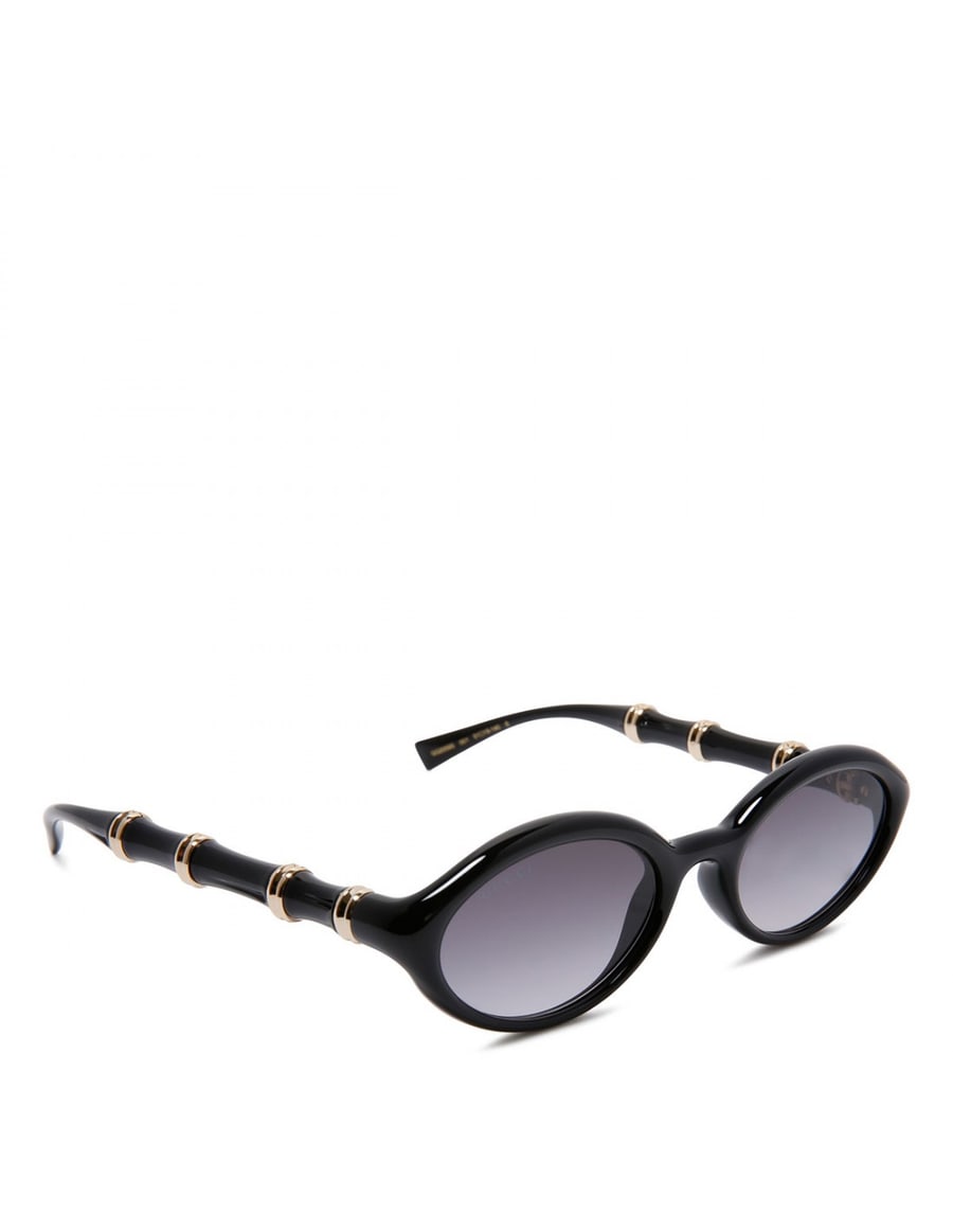 Gucci Black oval-frame sunglasses, view 3