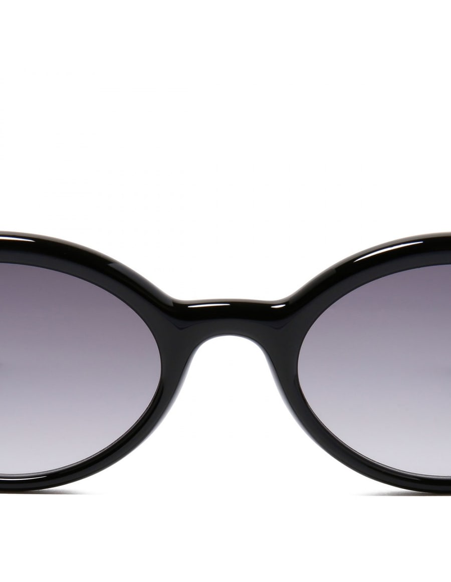 Gucci Black oval-frame sunglasses, view 4