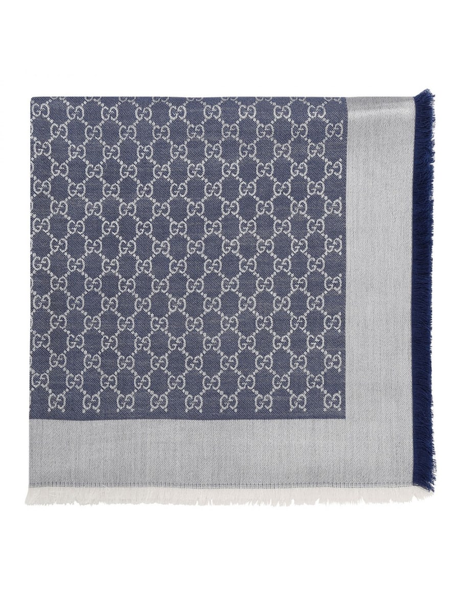 Gucci GG silk wool shawl, view 2