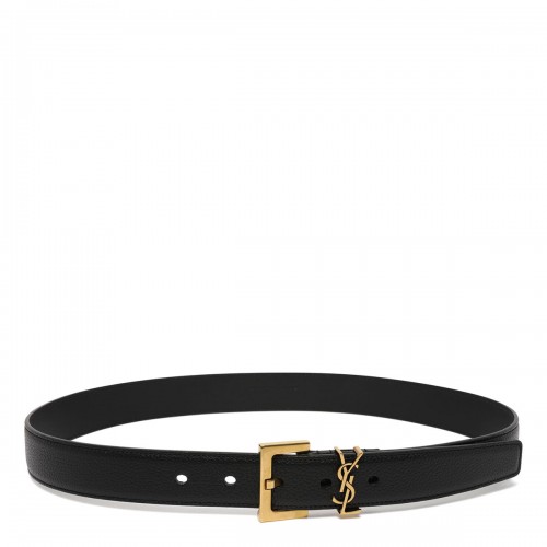 Saint Laurent Cassandre leather belt
