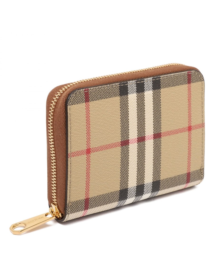 Burberry Check small zip wallet, view 3