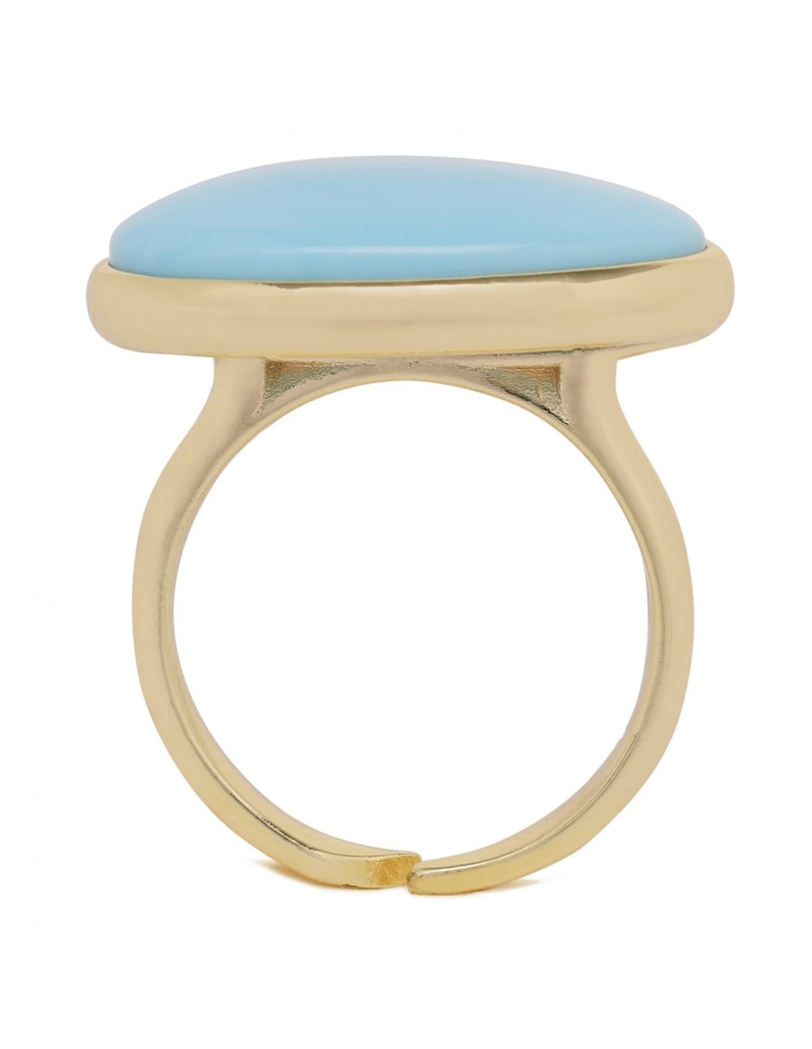 ALMALA Oval turquoise ring, view 2