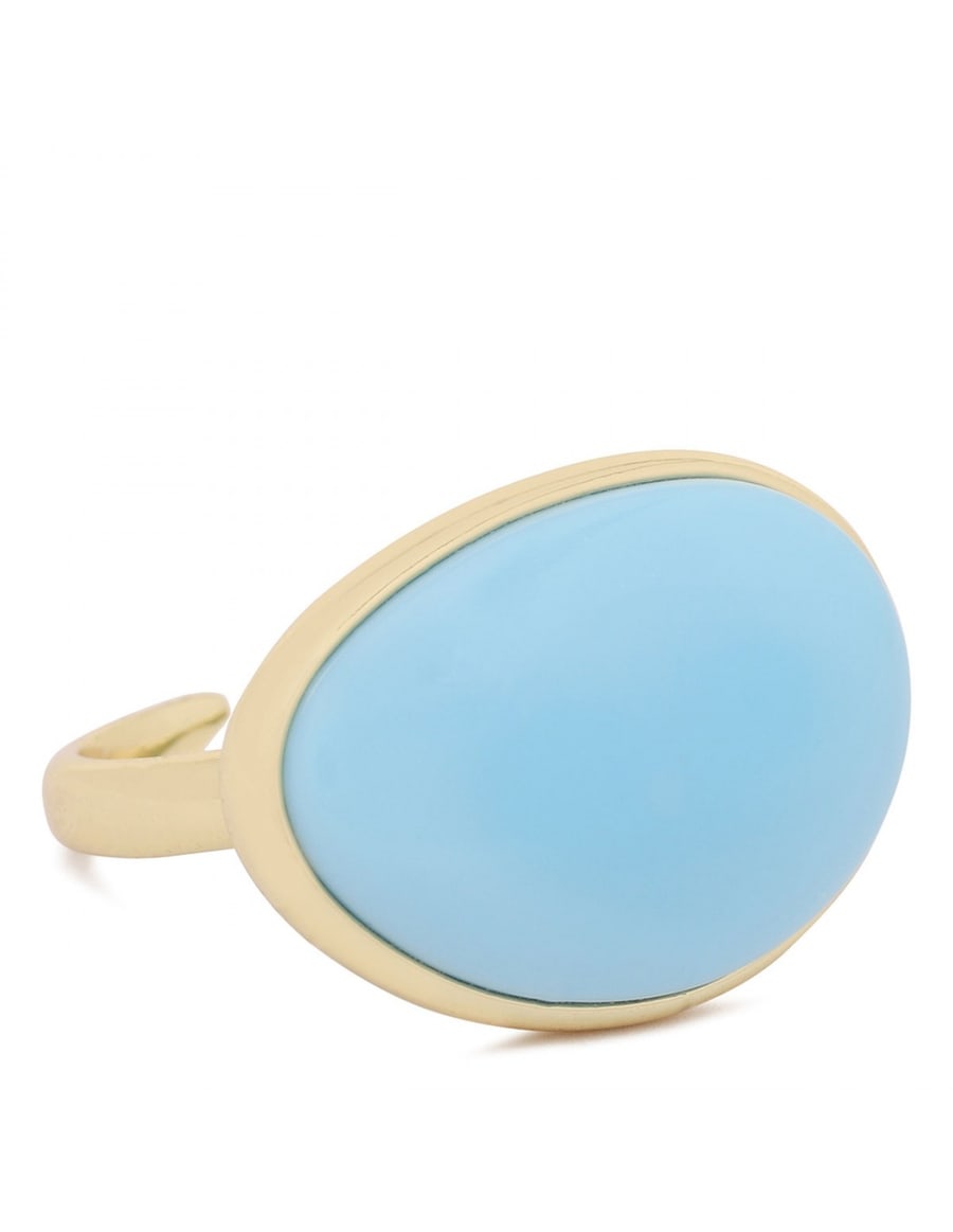 ALMALA Oval turquoise ring, view 4