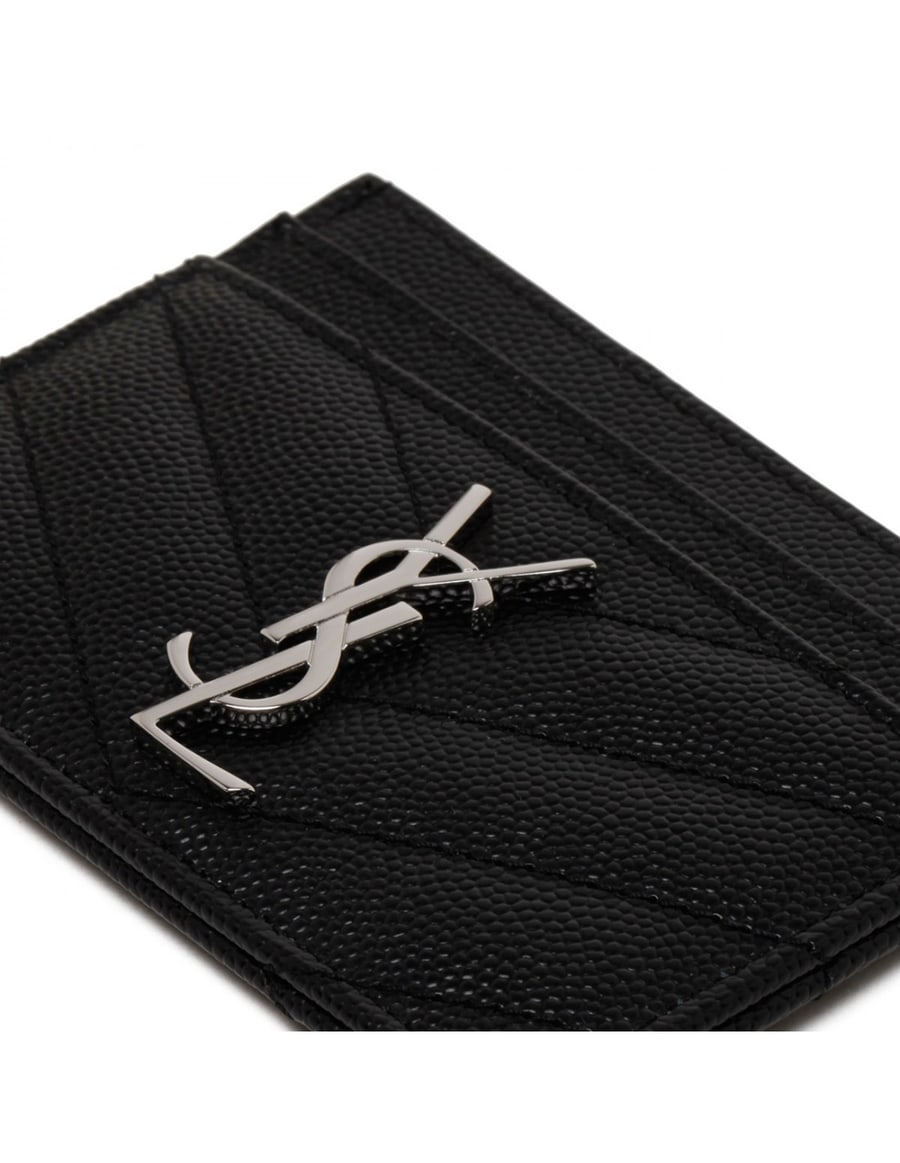 Saint Laurent Cassandre matelassé card case, view 5
