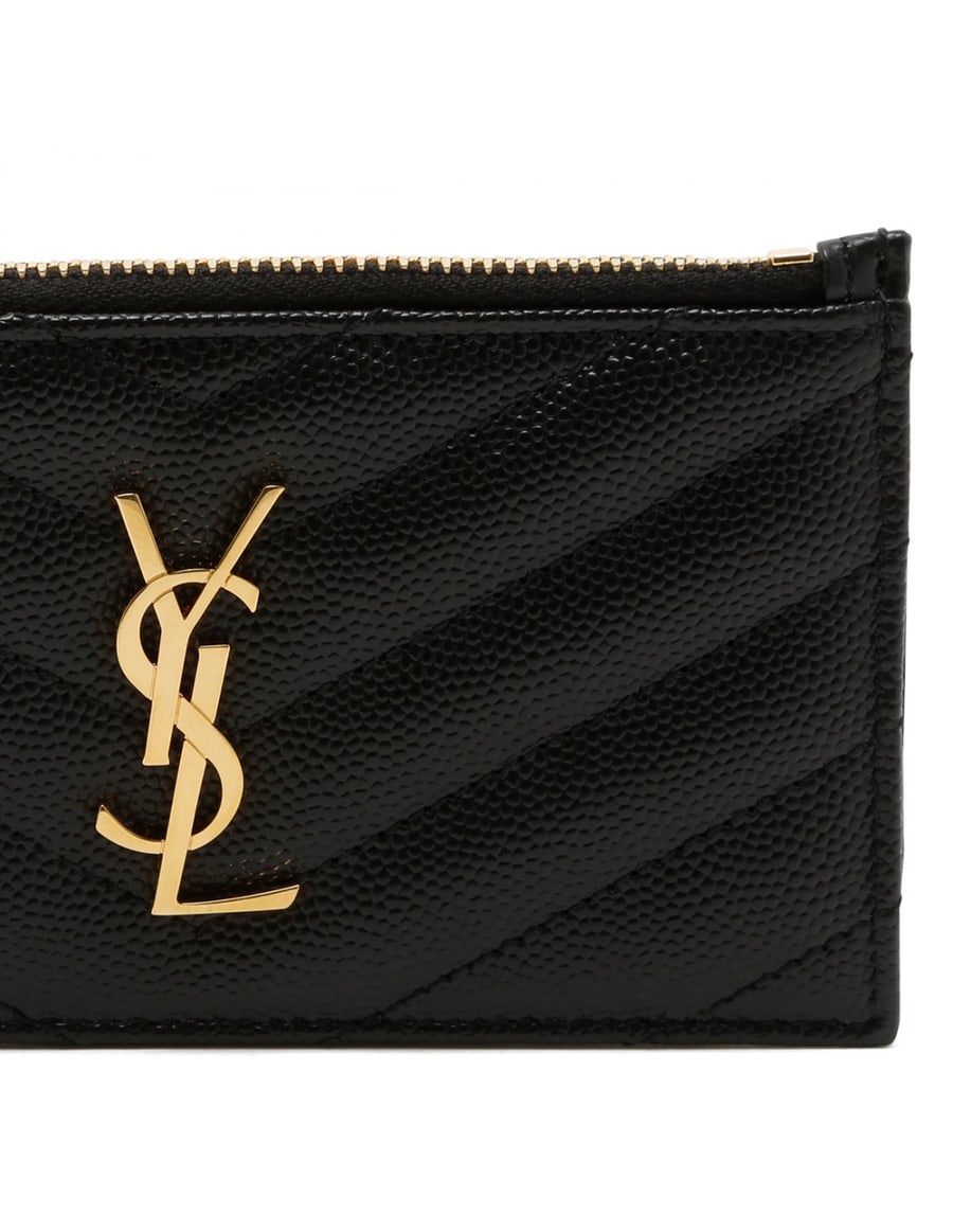 Saint Laurent Cassandre matelassé card case, view 5