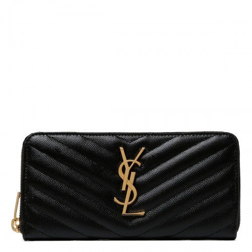 Saint Laurent Cassandre matelassé zip around wallet