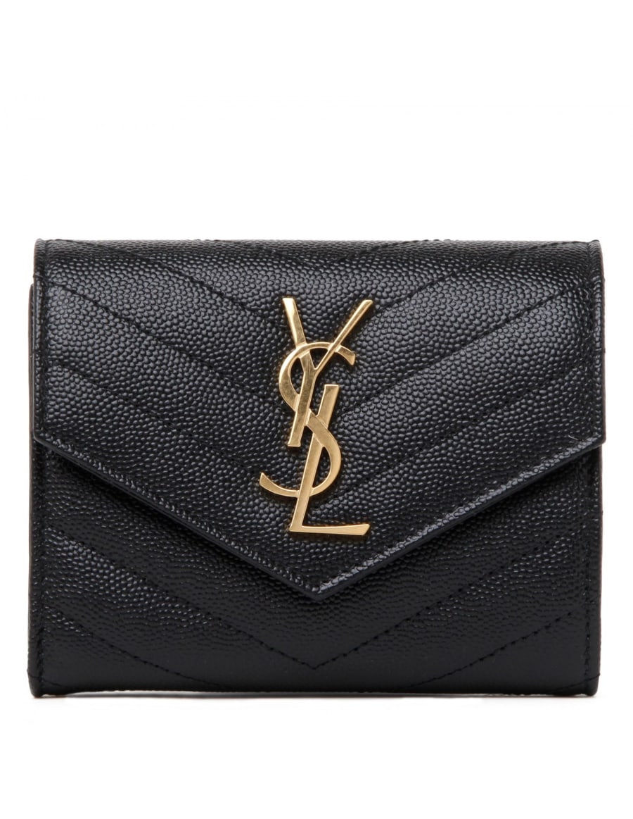 Saint Laurent Cassandre matelassé compact wallet, view 2