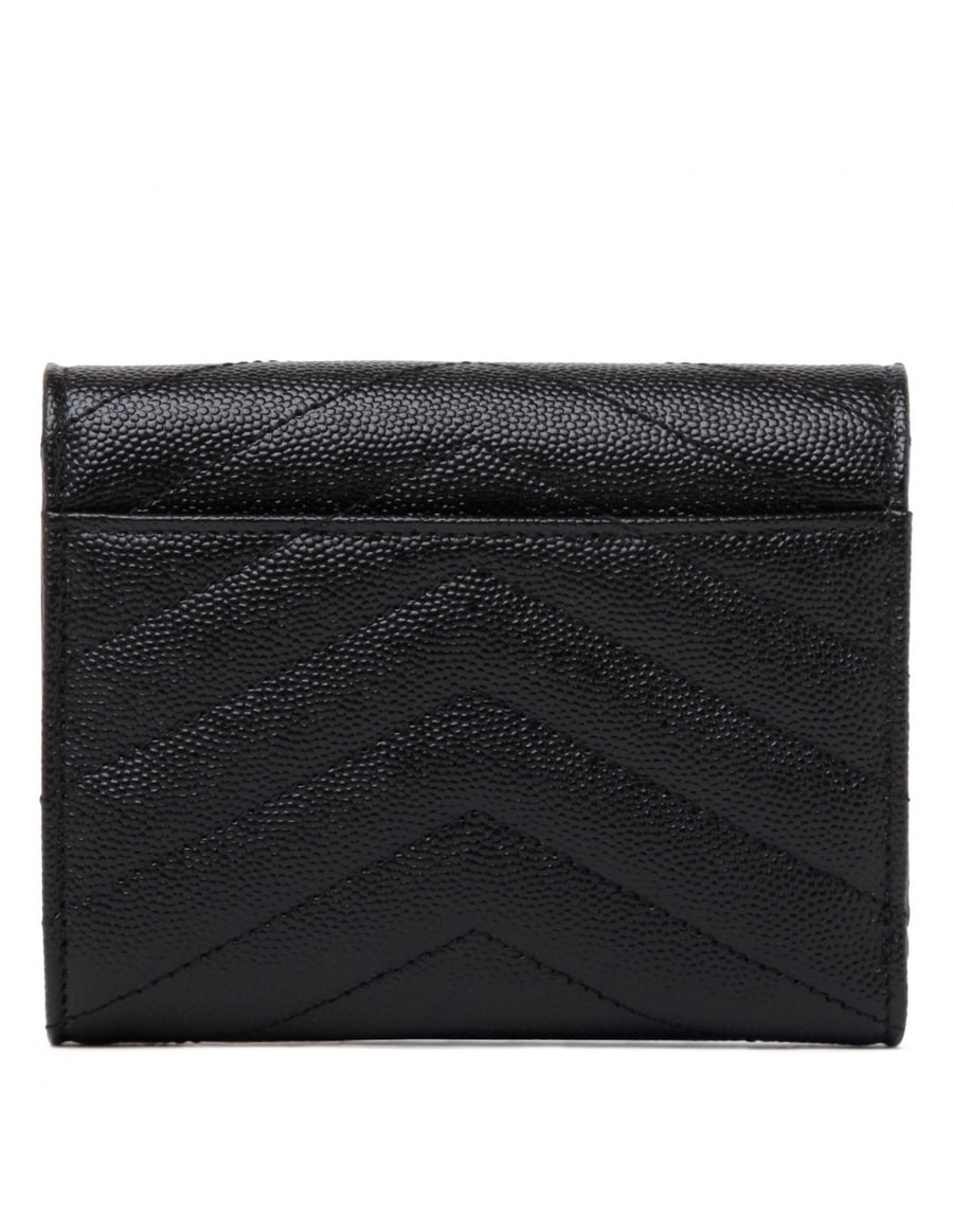 Saint Laurent Cassandre matelassé compact wallet, view 4