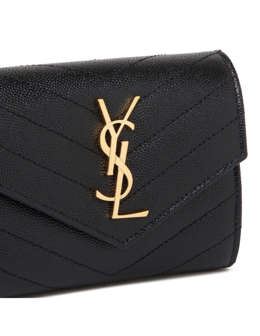 Saint Laurent Cassandre matelassé compact wallet, view 5