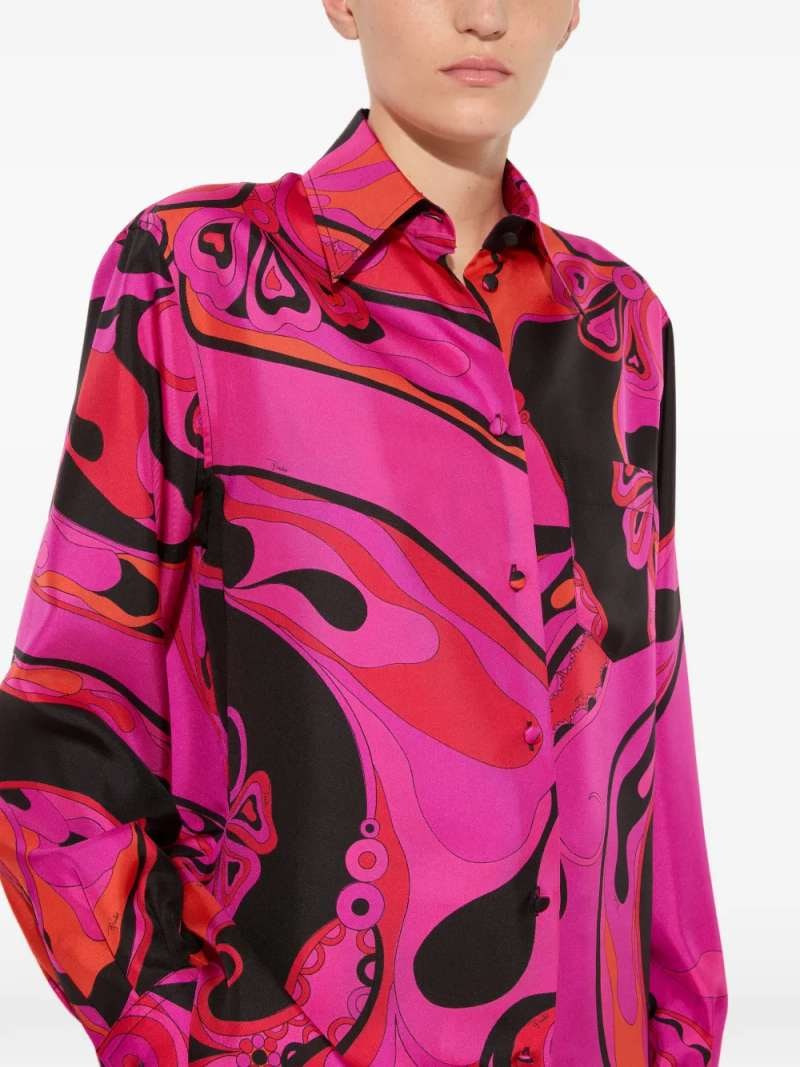 Pucci Silk Twill Shirt, view 3