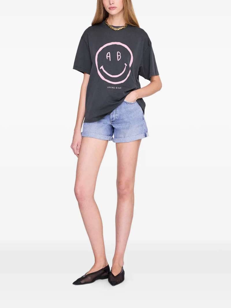 Anine Bing Cade Tee Smiley, view 3