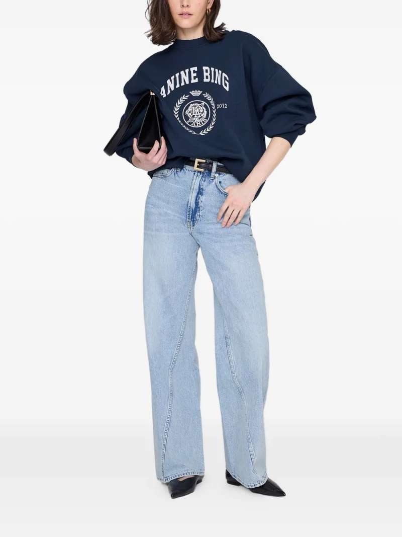 Anine Bing Miles Sweatshirt Collegiate, view 6