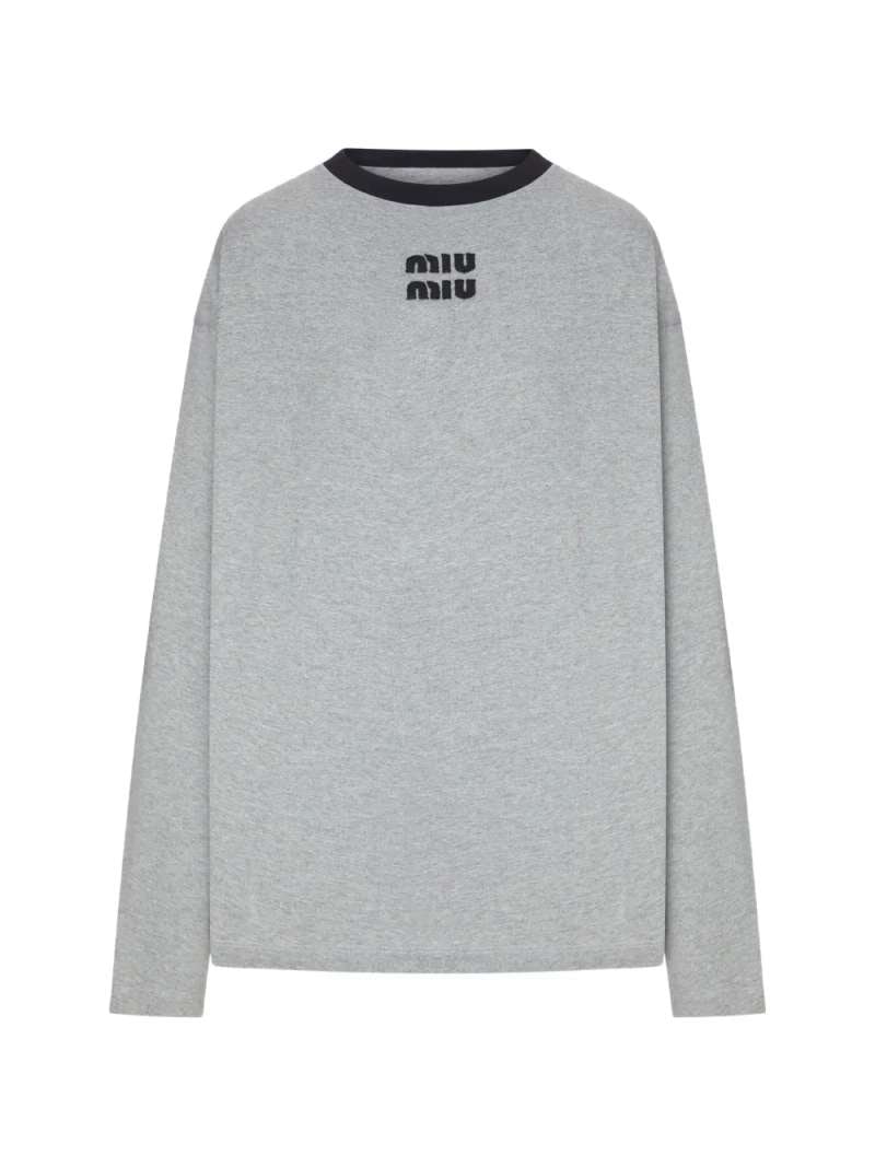 Miu Miu Jersey Roundneck Tee