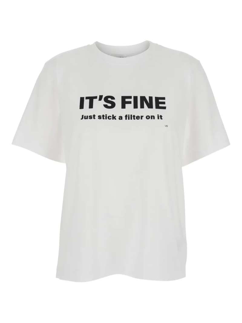 Victoria Beckham Slogan Tee, view 2