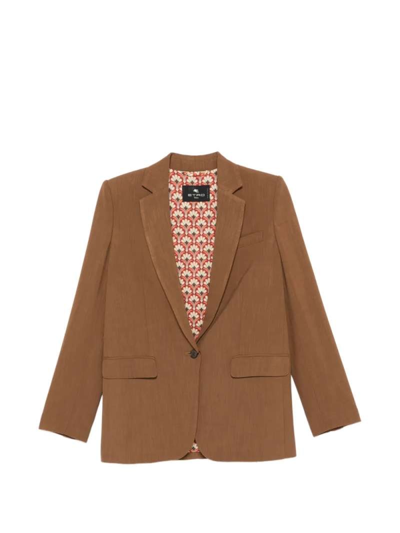 Etro Blazer With Flap Pockets Moro