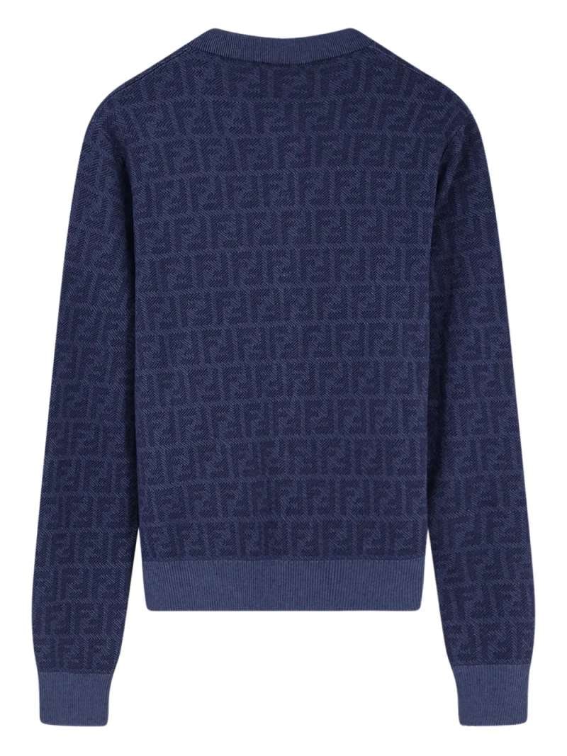 Fendi Ff Denim Cardigan, view 3