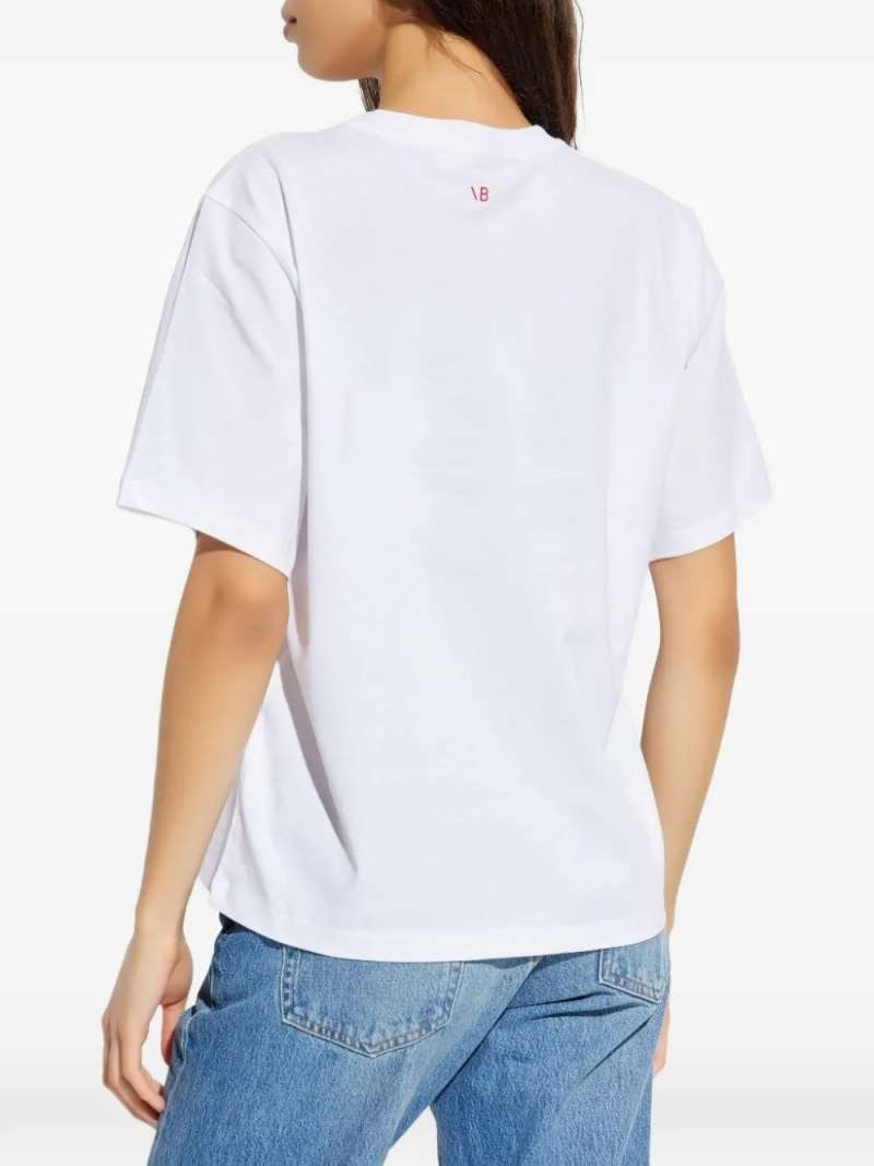 Victoria Beckham Slogan Tee, view 6