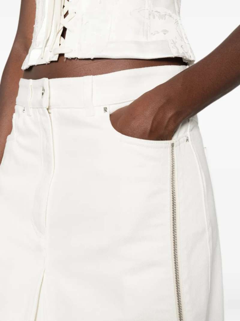 Rabanne Denim Skirt, view 4