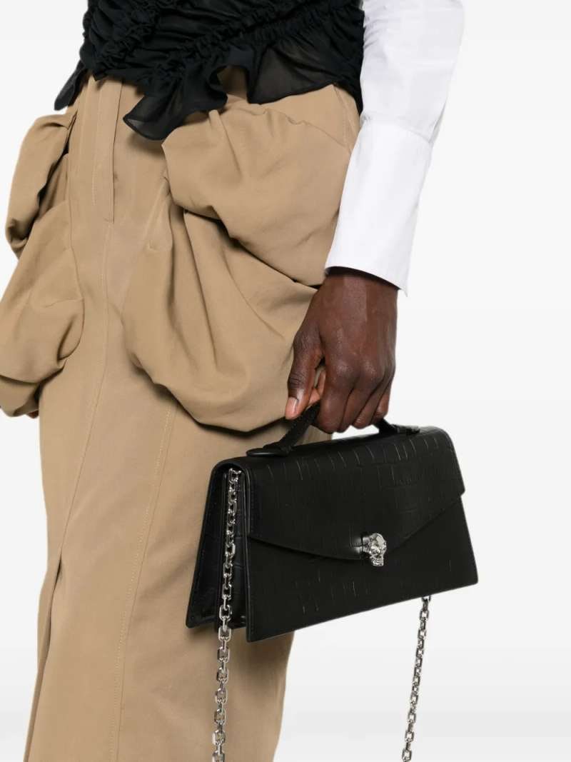 Alexander McQueen Skull Top Handle Bag, view 3