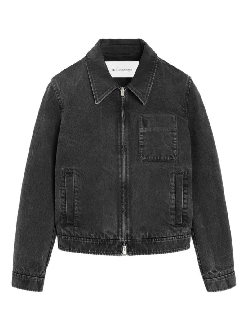 AMI Paris Adc Zipped Jacket, view 2