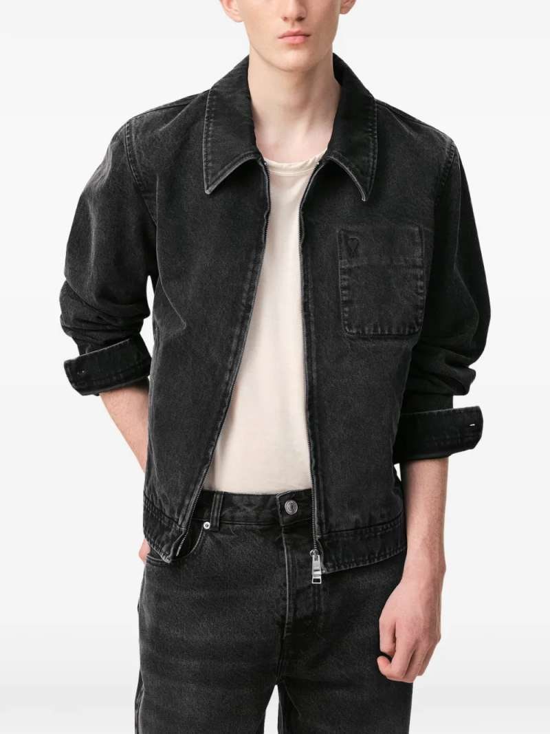 AMI Paris Adc Zipped Jacket, view 3