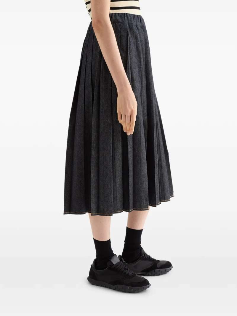Jil Sander Denim Skirt, view 4