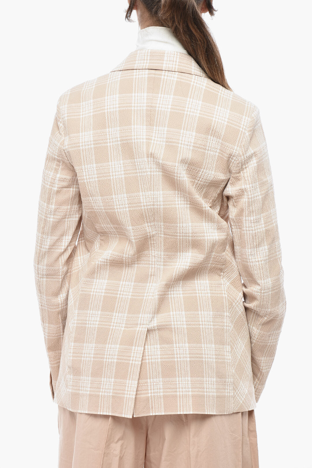 Woolrich 0135~Checked Cotton Seersucker Blazer, view 2