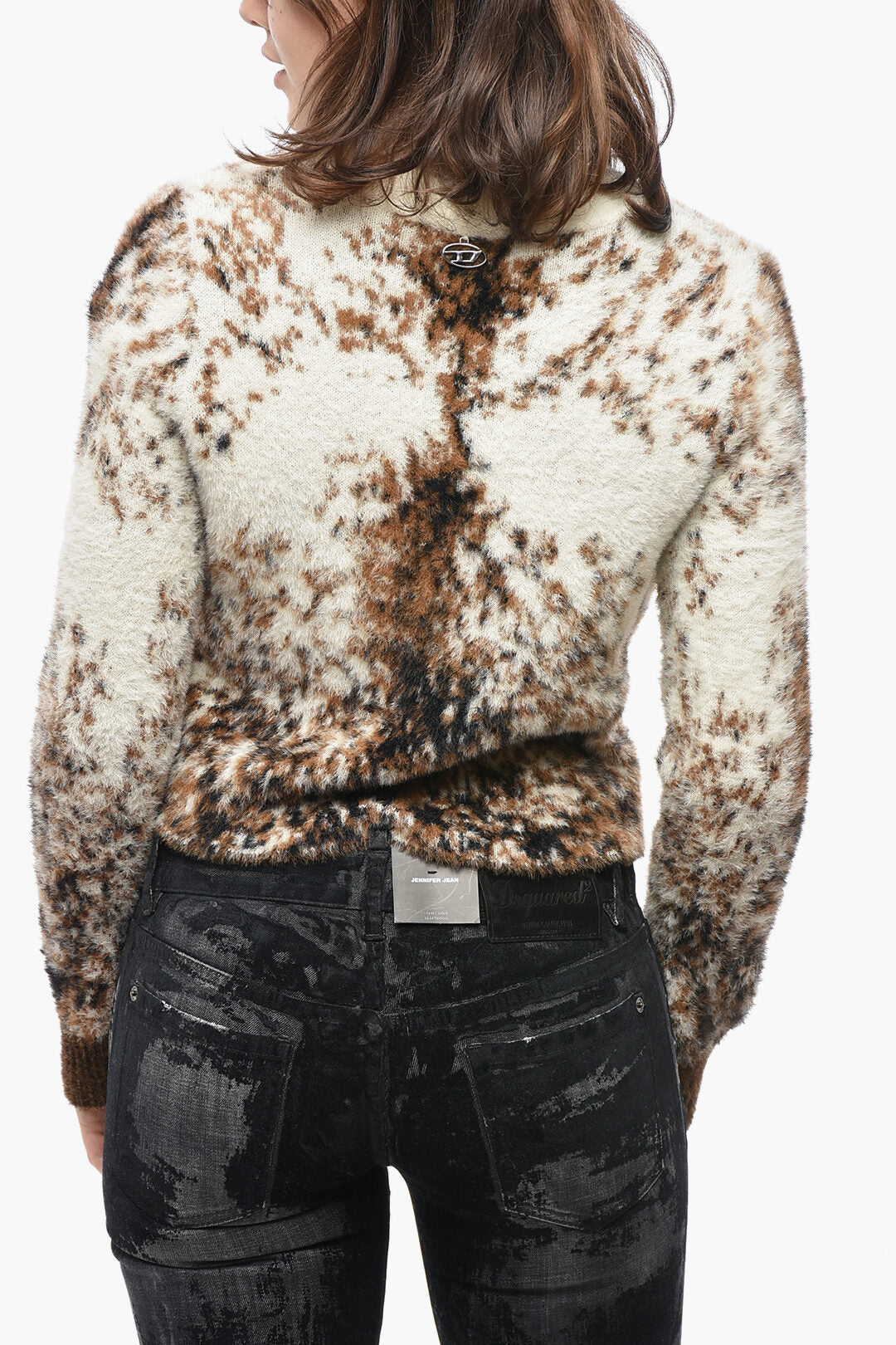 Diesel 0138~RED TAG Crewneck Sweater ITELLO Cropped Fit, view 2