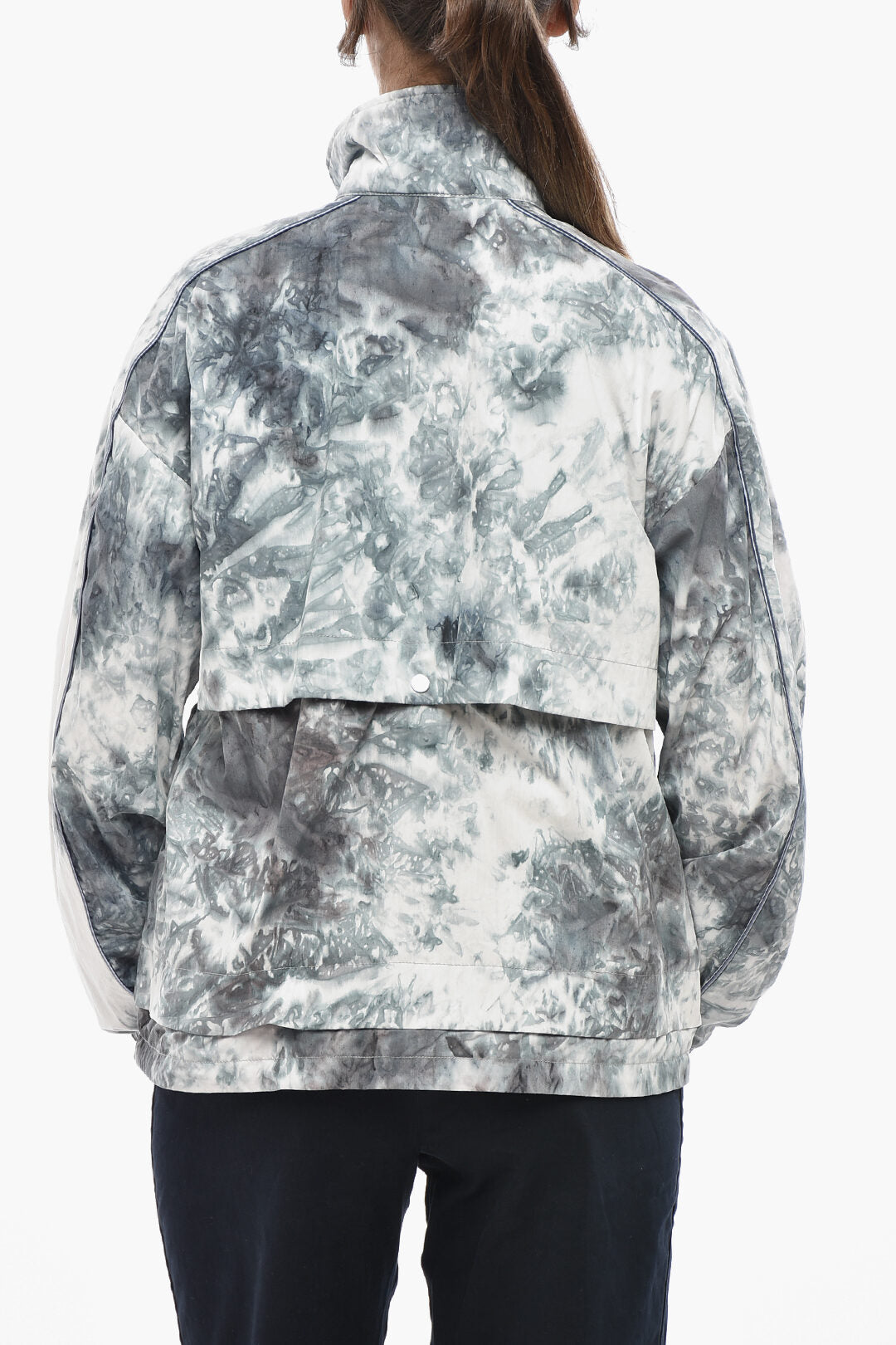 Woolrich 0170~Cotton Blend Jacket HAZLE with Tie-Dye Effect