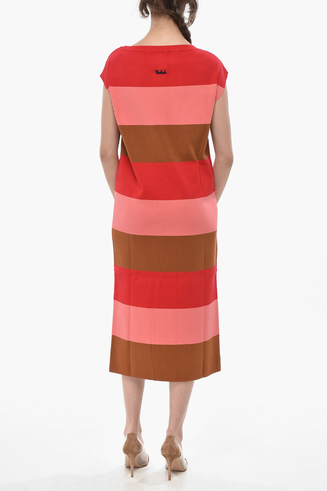 Woolrich 0201~Flared Dress FLUID Color Block Sleeveless, view 2